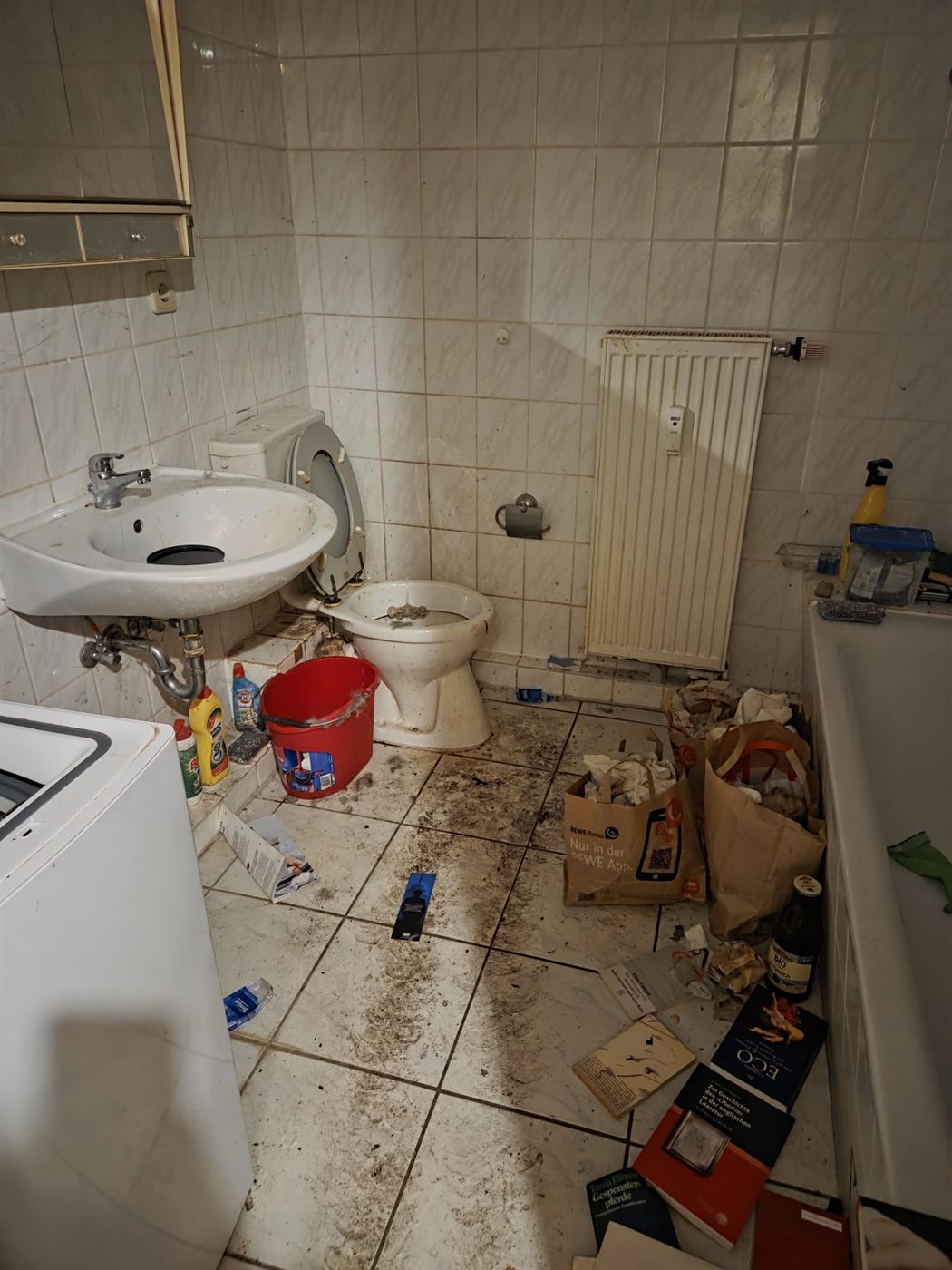 Entrümpelung Badezimmer – vorher