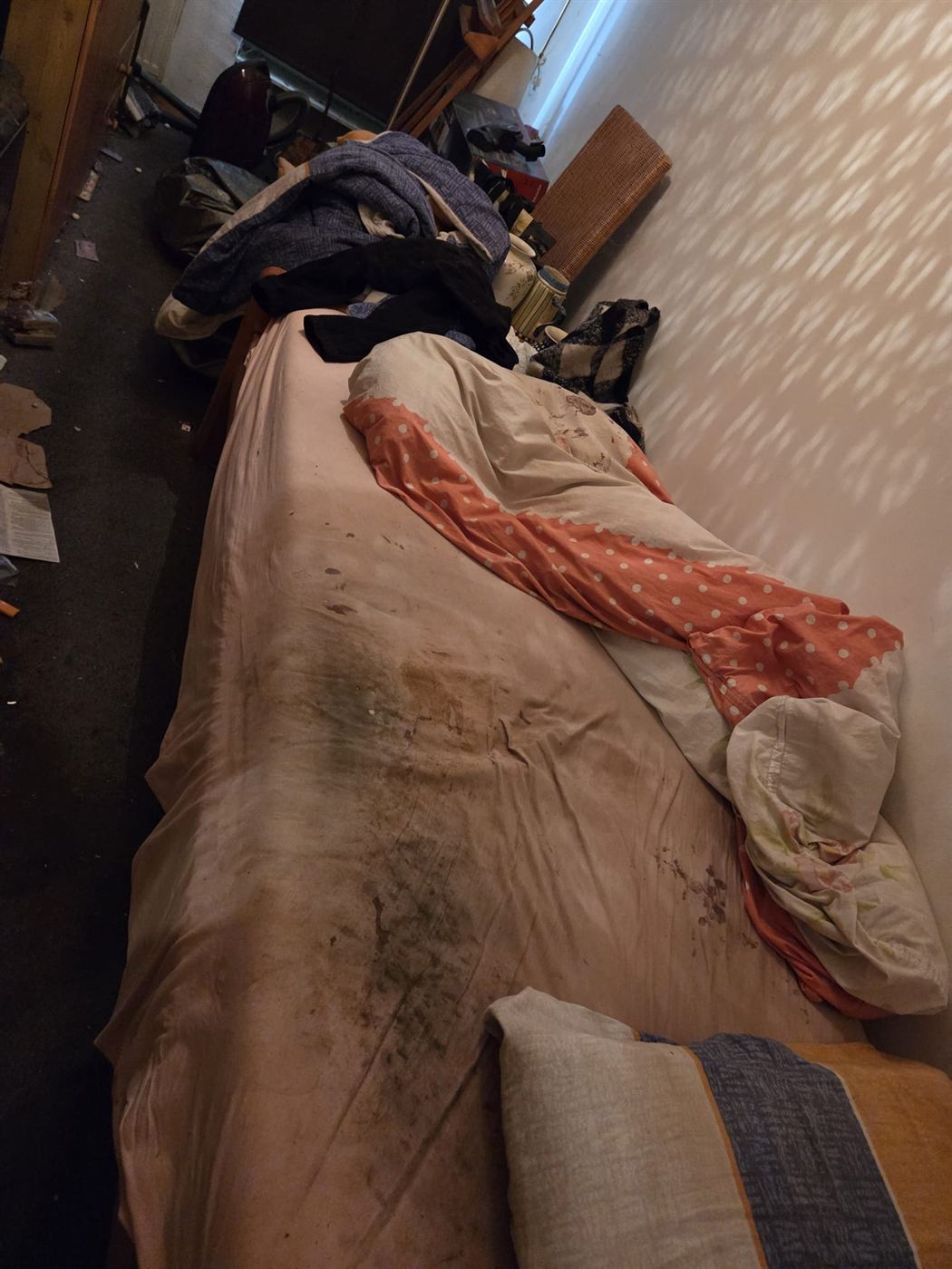 Räumung Schlafzimmer – vorher